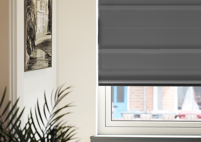 Lyra, Victoria Grey - Twist&Fit Roman Blind - Image 5